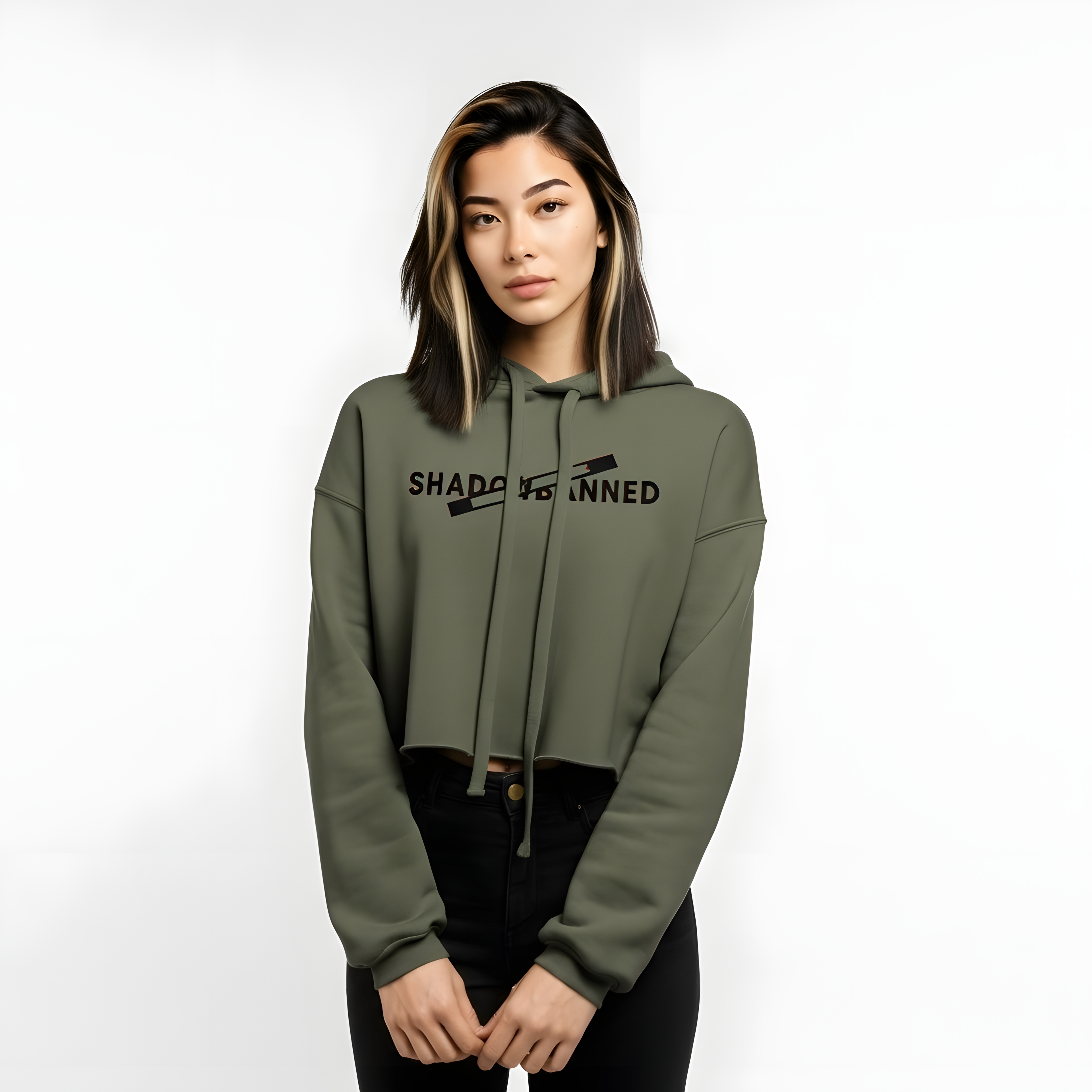 Shadowbanned Women’s Cropped Hoodie