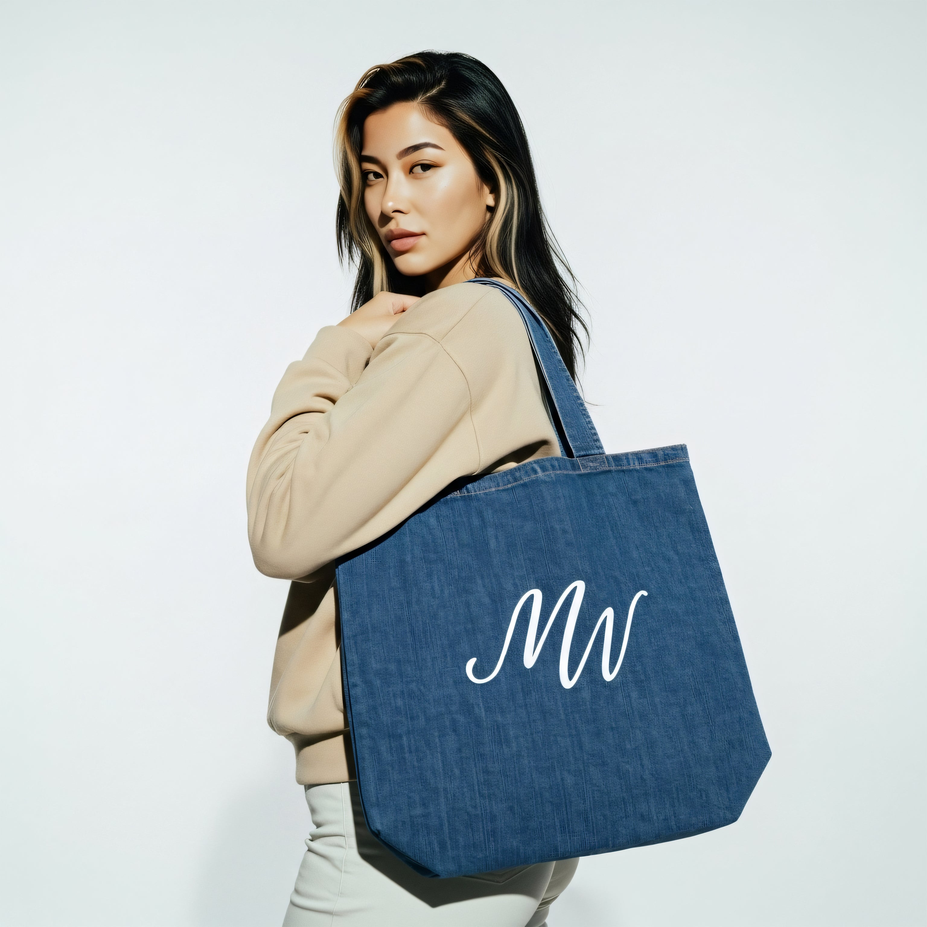 Maison Wunderland Organic Denim Tote Bag