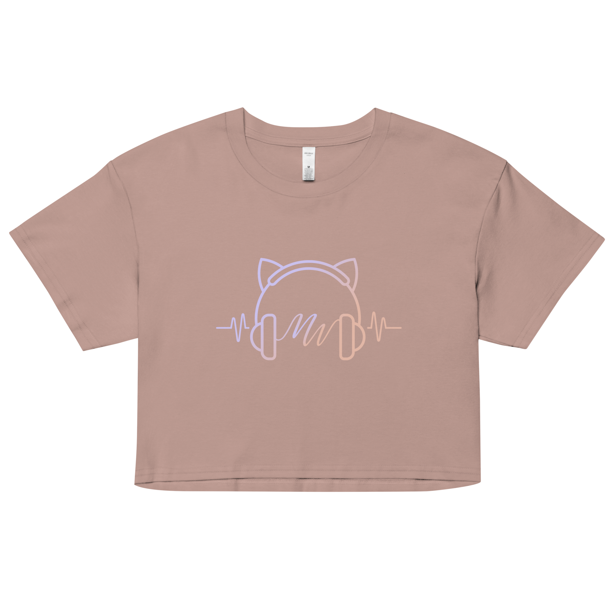 Cat Ear Frequency Women's Crop Top