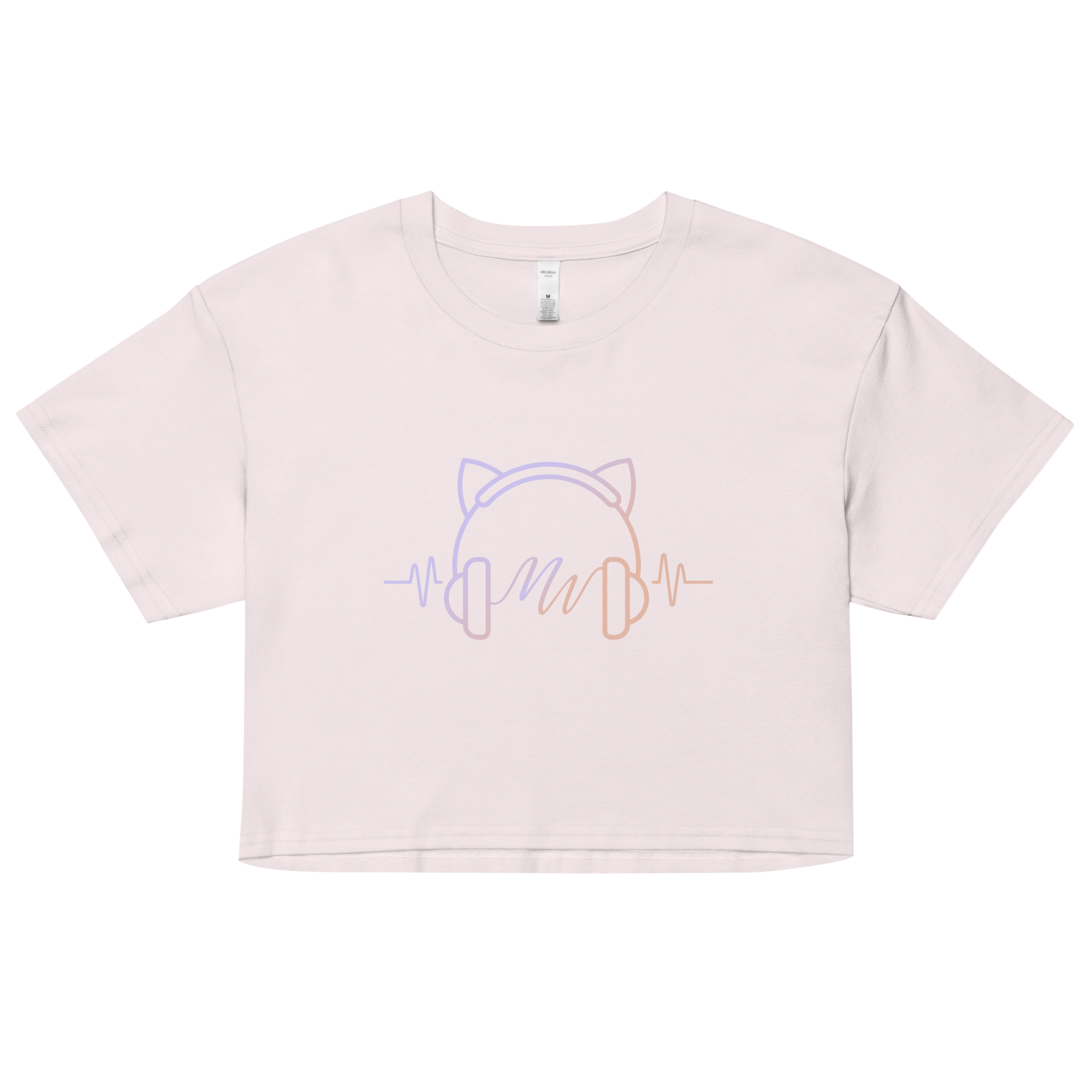 Cat Ear Frequency Women's Crop Top