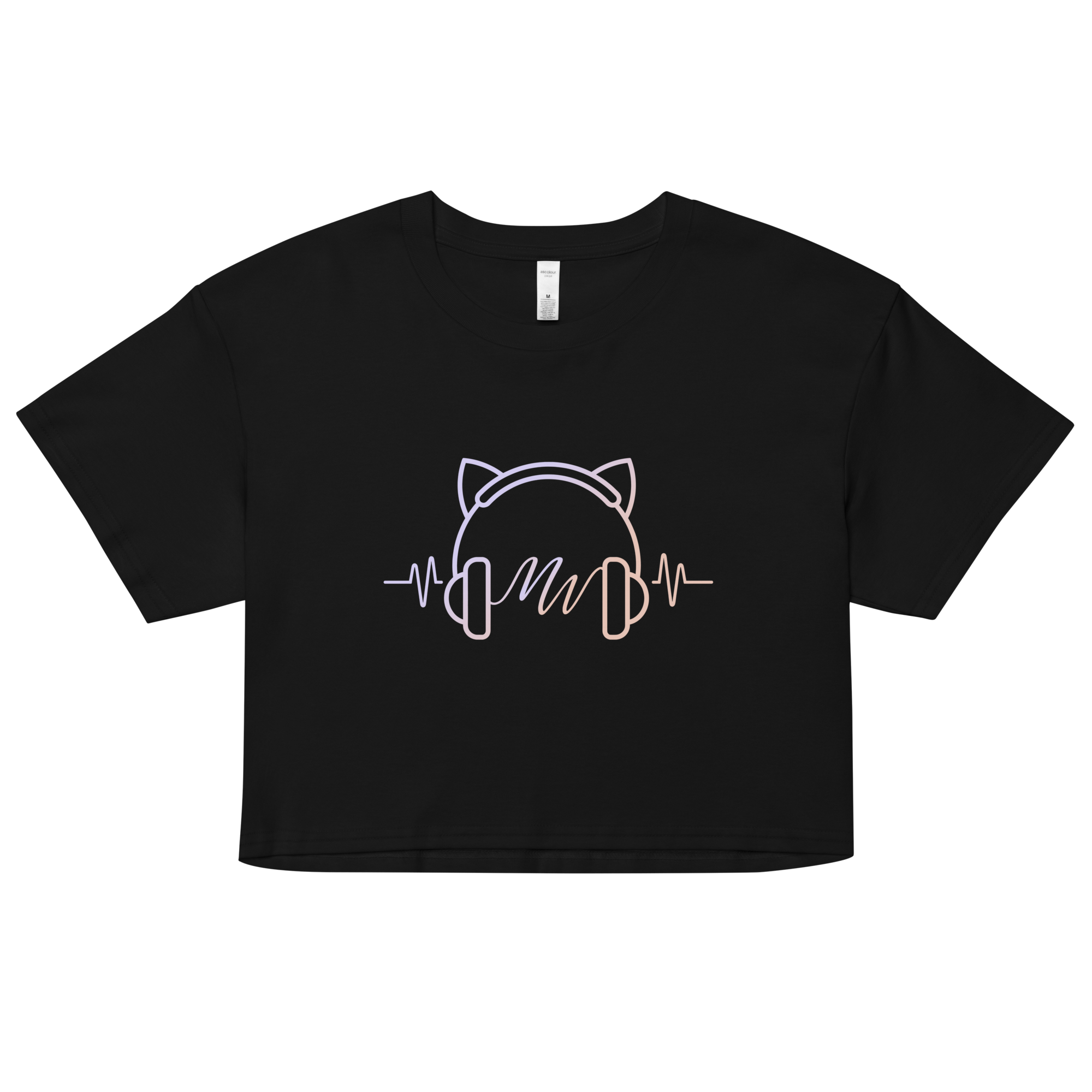 Cat Ear Frequency Women's Crop Top