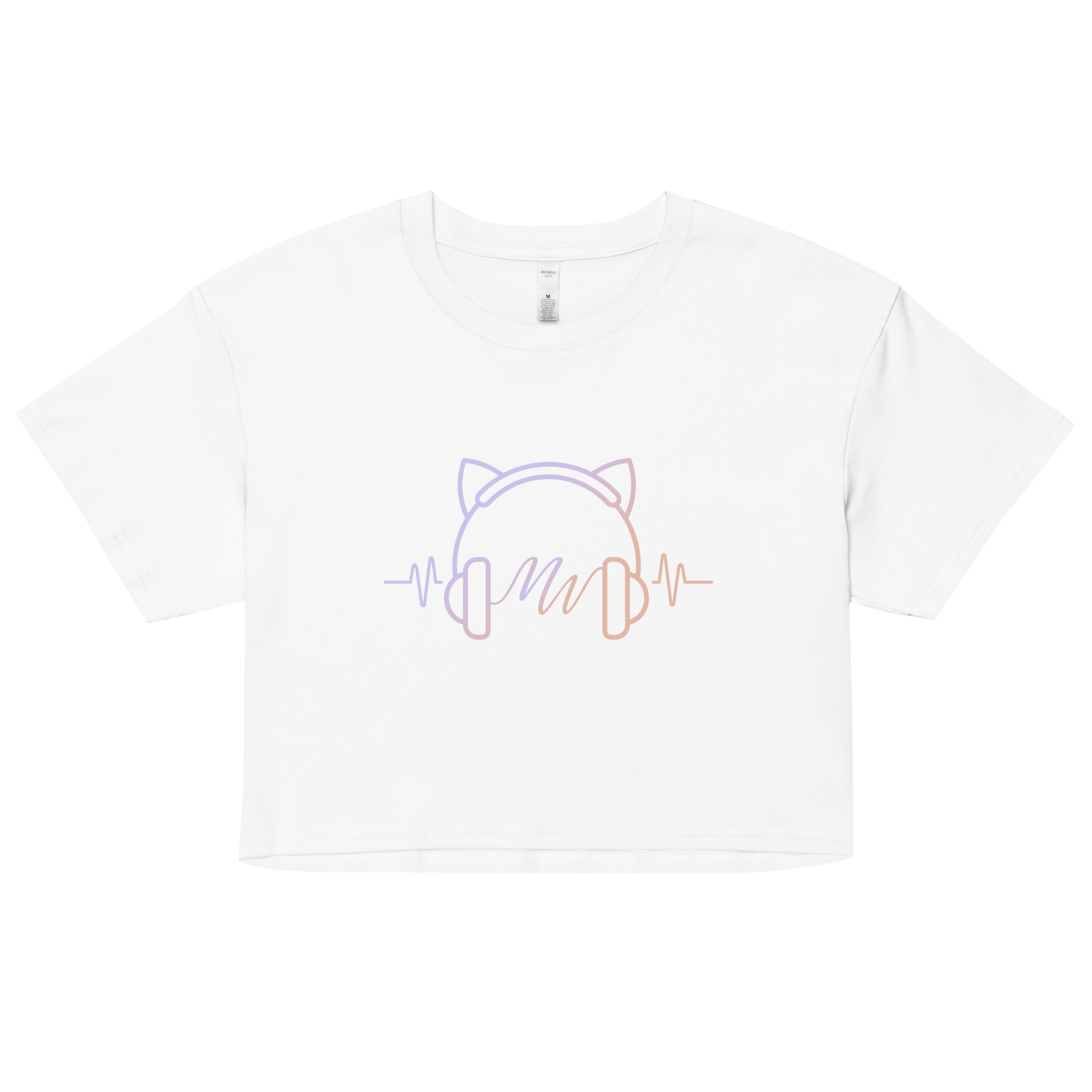 Cat Ear Frequency Women's Crop Top